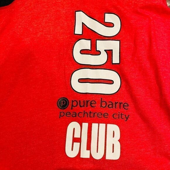 2 | Pure Barre Red & Gray Racerback Tank Tops Size Large - Picture 2 of 5
